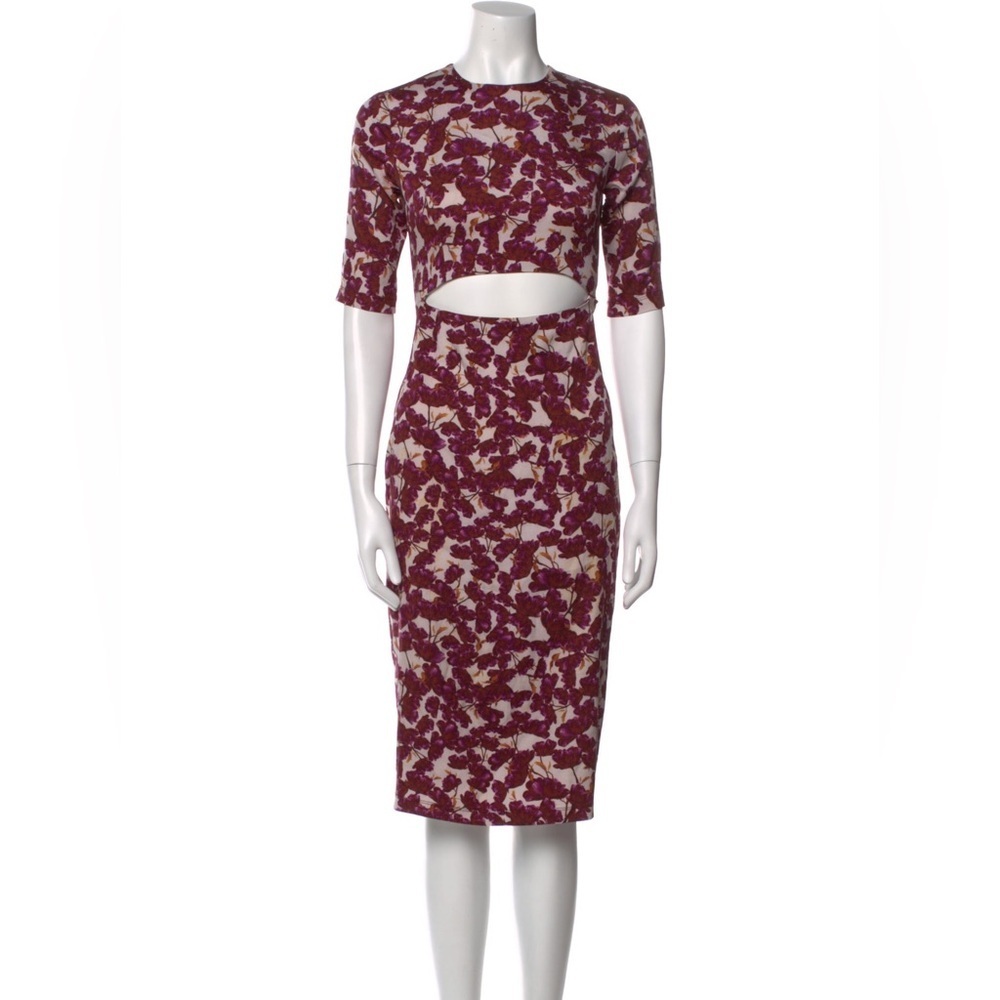 Suno Cut-Out Midi Dress - Size 2
